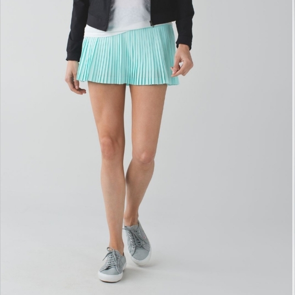 Lululemon Pleat To Street Skirt II Tranquil Blue 5 Pockets Size 4 Tennis Skort - Picture 4 of 16